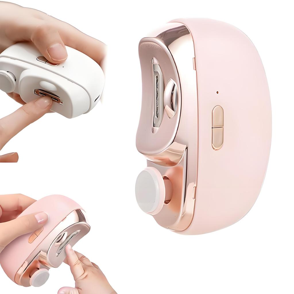 2 IN 1Electric Nail Clipper Automatic Nail Care Kit Manicure Nail Trimmer For Adult Baby Finger Toe Scissors Pedicure Thick Nails Cutter Sharpener