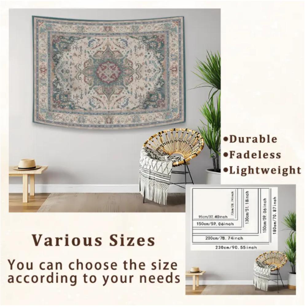 VIKAMA Dark Aesthetic Tapestry Moth Butterfly Moon Mystery Pattern Gothic Decorative Tapestry Home Room Decoration