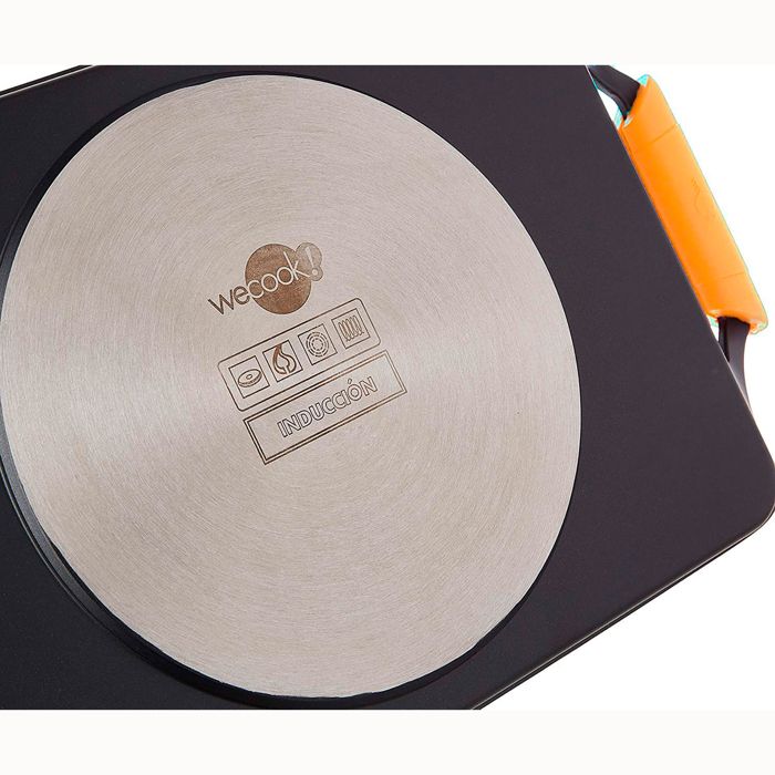 Grill Plate 43 X 25cm, Induction, Cast Aluminum, PFOA-free Non-stick Wecook Ecochef Black