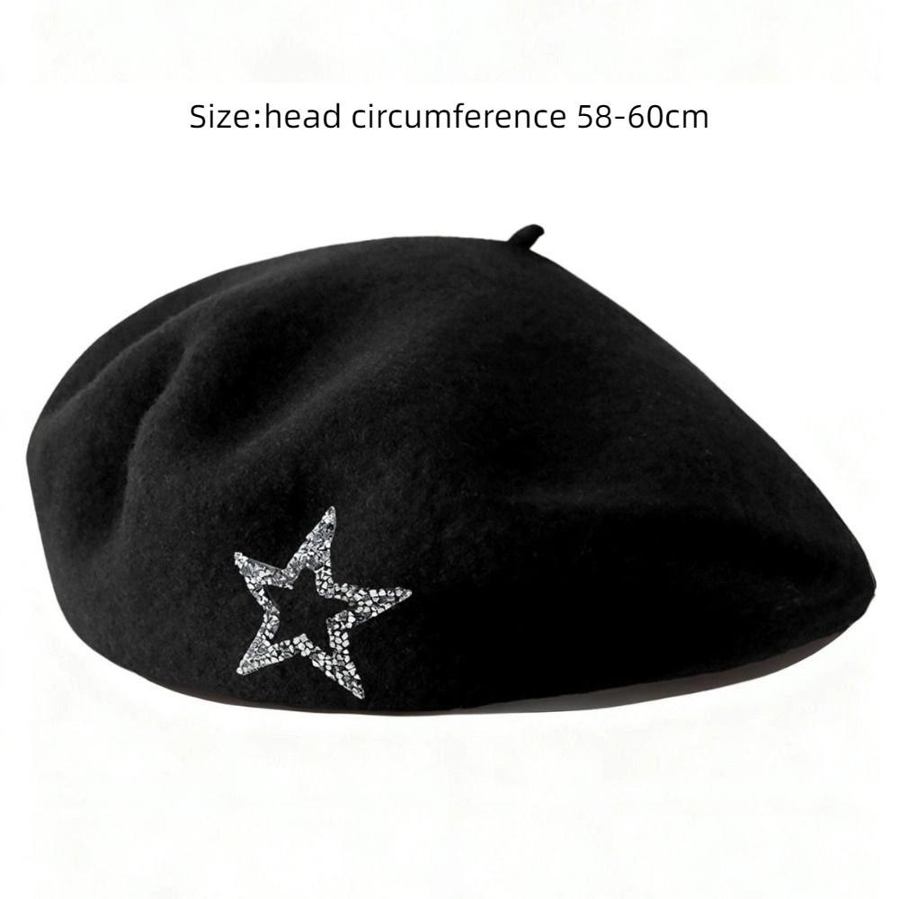 Retro Warm Painter's Hat Artist Style Winter All-match Hat  Spring Autumn Winter