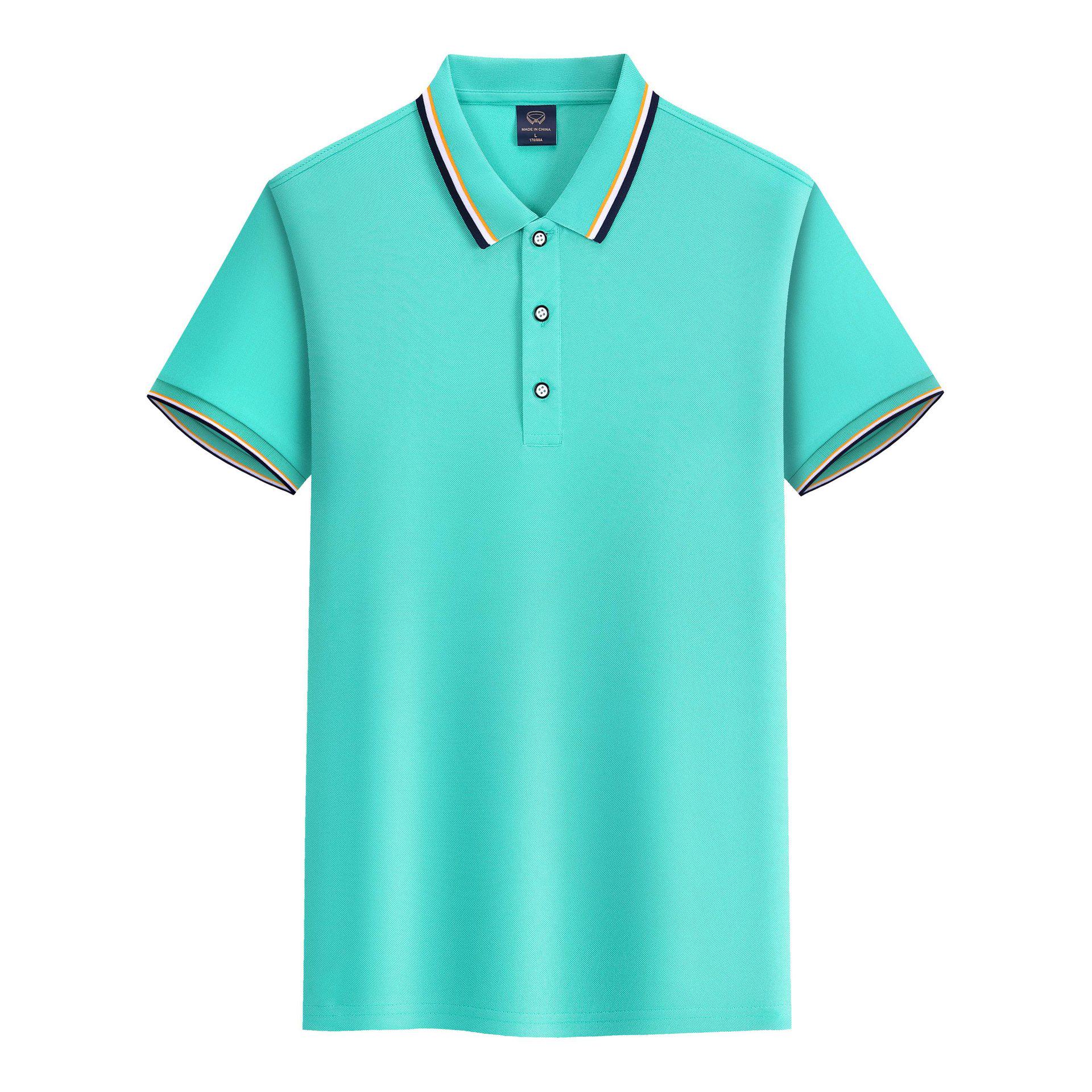 PL2318 Men s Summer Ice Silk Color Block Polo Shirt - Cool Touch Business Casual 5XL