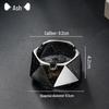 Compact Glass Ashtray for Hotel Rooms, Bedrooms, and Bathrooms