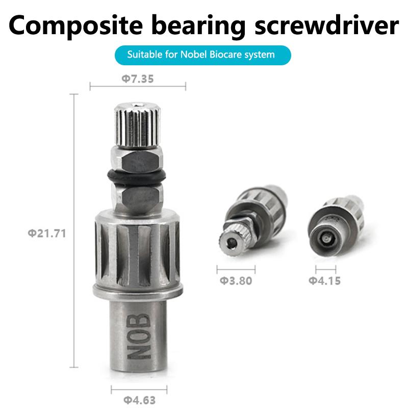 

Стоматологический имплантат Составная отвертка Прямая Трещотка Драйвер абатмента Динамометрический ключ Стоматолог Прецизионный локатор