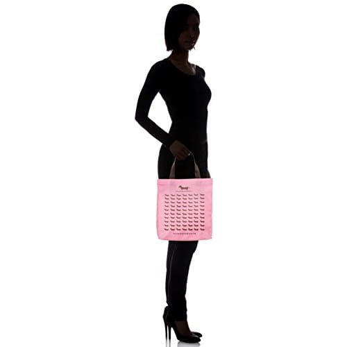 Wally Shopping Bag, Square Lunch Bag, 3L12-01, Pink x Brown
