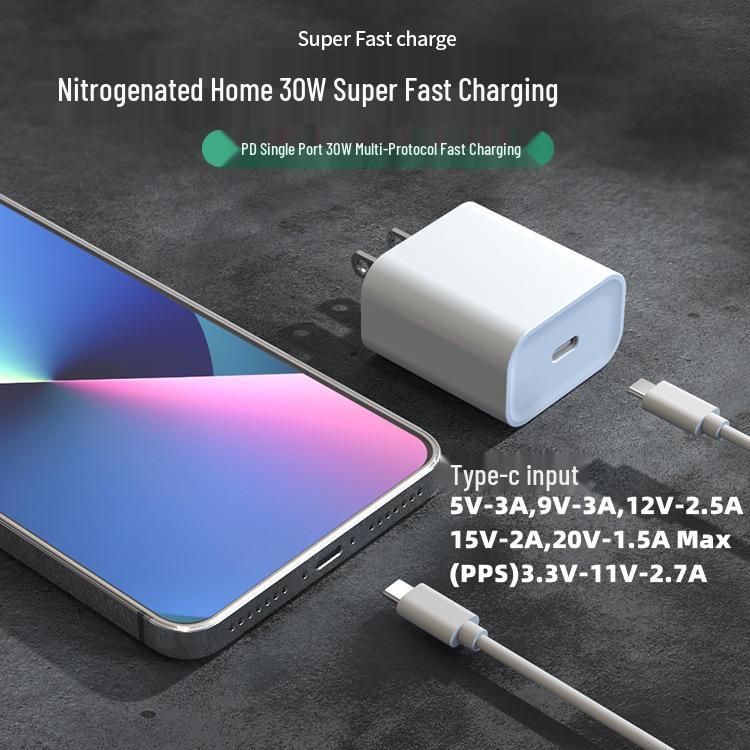 3C Certified 30W GaN Fast Charger with PD & Multi-functional Wireless Charging, 5V/3A.