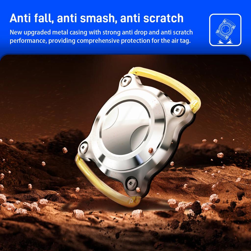 High Quality Multi Color AirTag Case for Dog and Cat Collar Waterproof Silicone Air Tag Protective Case Air Tag Waterproof Case