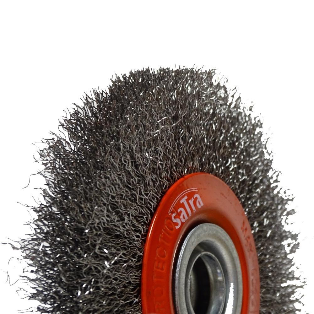 125mm steel wire disc brush for bench grinder