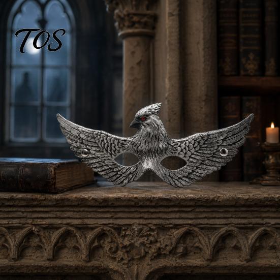 Professionelles Cosplay Requisit Adler Maske, Realistische Vogel Halbgesichts Maske Verstellbar Maskerade für Halloween, Karneval Party Kostüm Retro Halloween