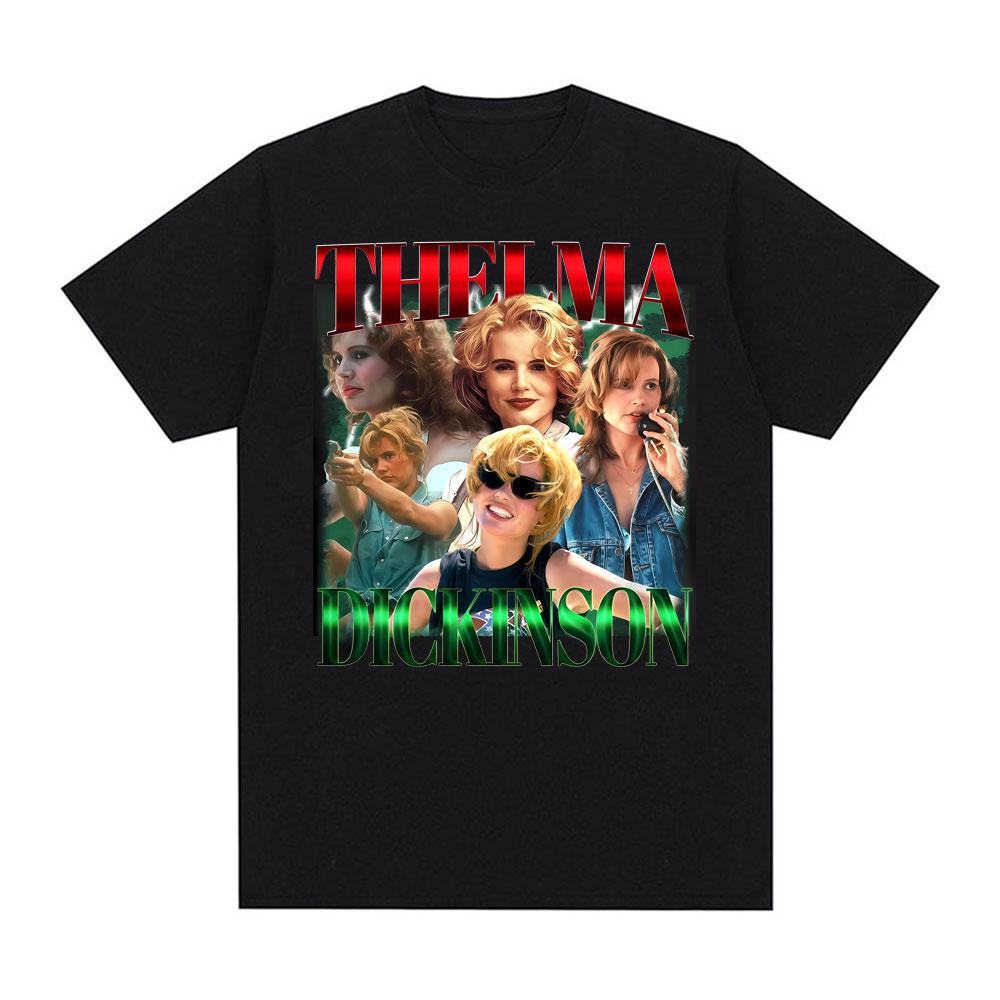 

Limited Vintage Thelma Dickinson Graphic T-shirts for Men Women Summer Fashion Trend T Shirt High Quality Oversized Cozy T-sh... S разноцветный