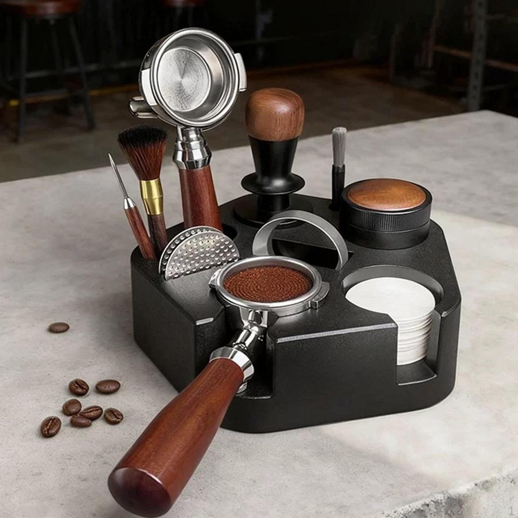 Espresso Tamper Držiak Stanica Káva pre Kaviareň Multifunkčný Nástroj