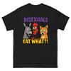 Bisexuals Eat What Shirt Funny LGBTQ Pride Tee Sarcastic Adult Humor Graphic T-Shirt Gag