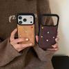 3D Heart Velvet Luxury Yellow Phone Case for iPhone 17 Pro Max/16/15