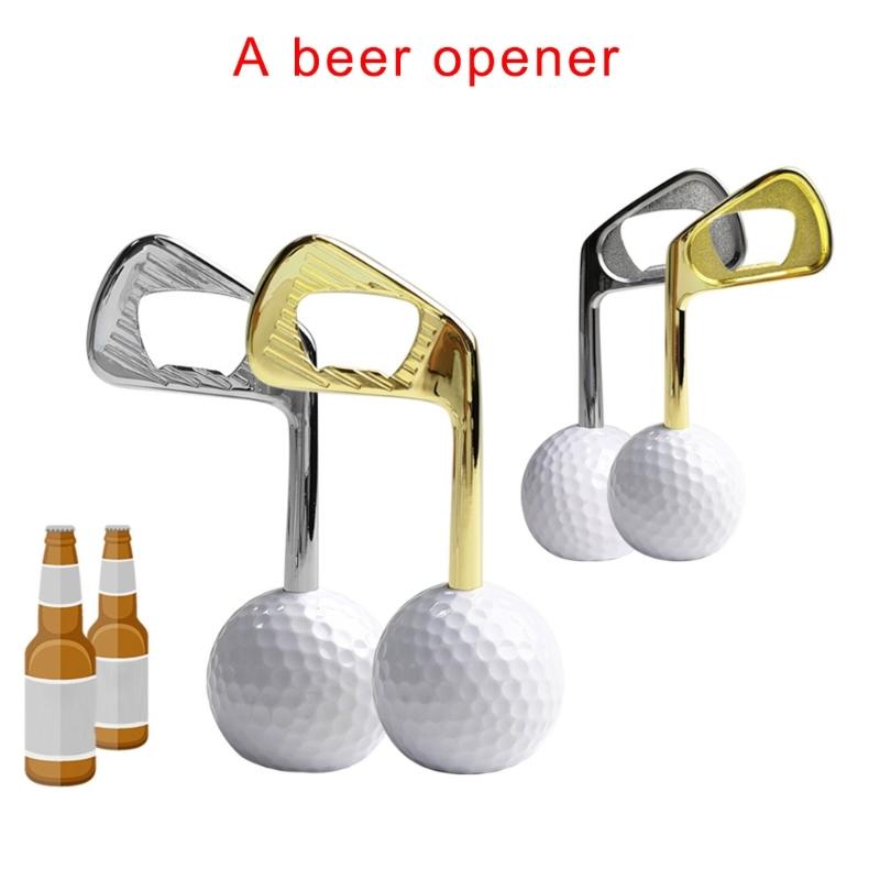 Portable Zinc Alloy Beer Bottle Opener Golf Putter Bottle Lid Remover for Parties and Gatherings Wedding Return Gift