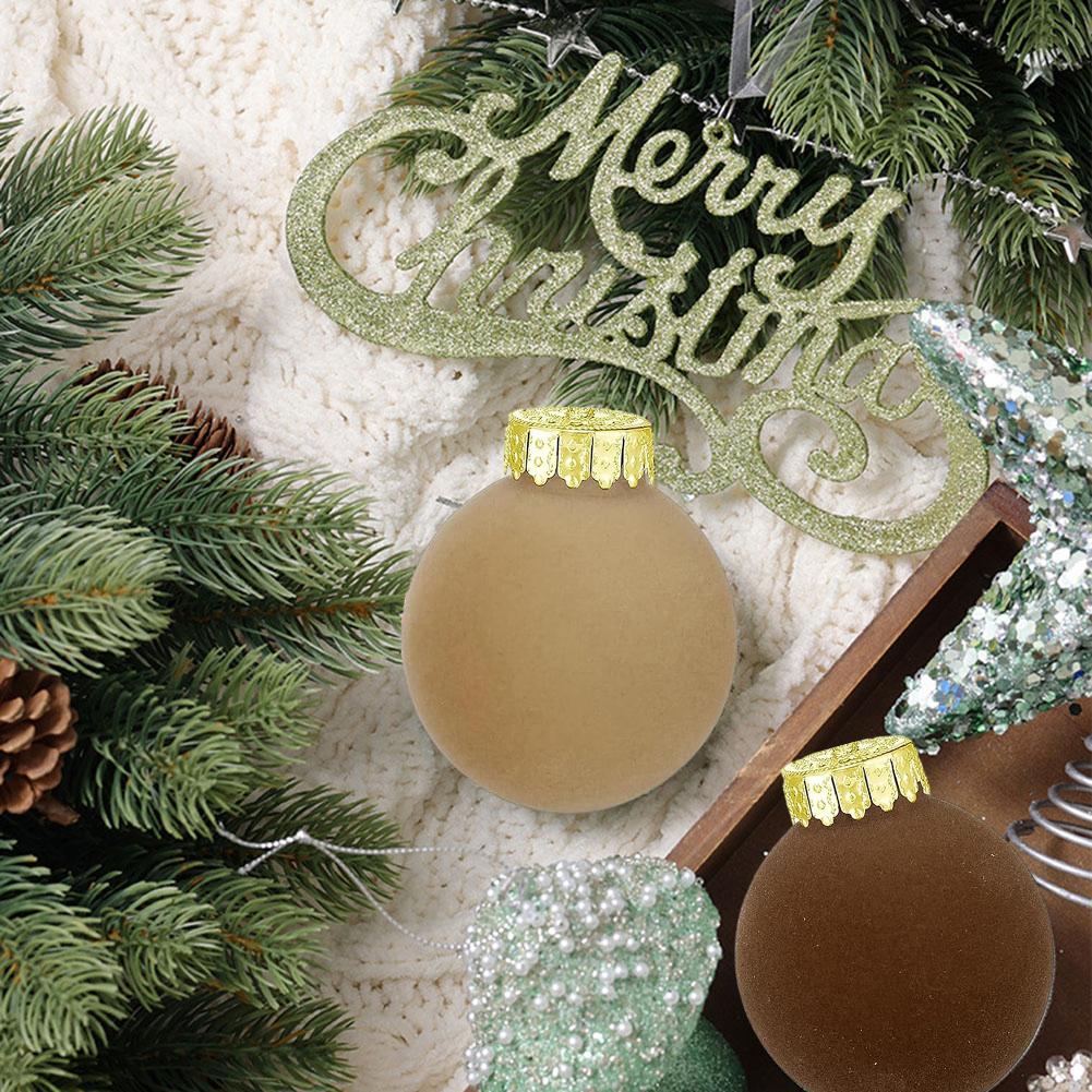 Convenience Christmas Balls Easy To Hang Metal Plastic