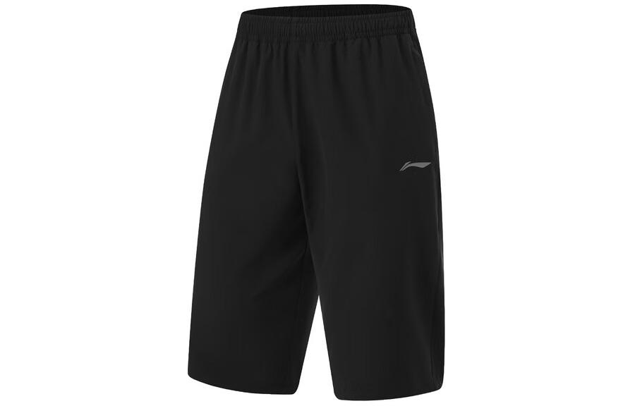 Li Ning Fitness Series Sports Shorts Men s Black AKQU401-1 M