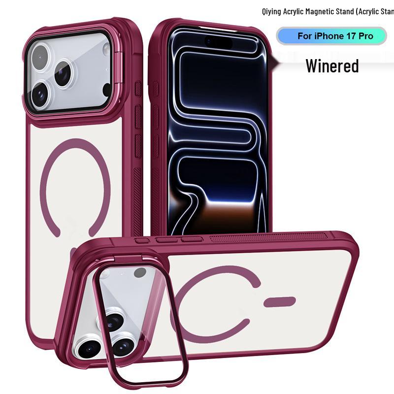 

Transparent Magnetic Lens Holder Phone Case for iPhone 17 Pro, Compatible with Apple Models 14/13. iPhone 14 Plus