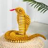 110cm Simulation Plush Toy Boa Cobra Long Stuffed Animal Snake Plushie Funny Tricky BoyFriends Halloween Gift