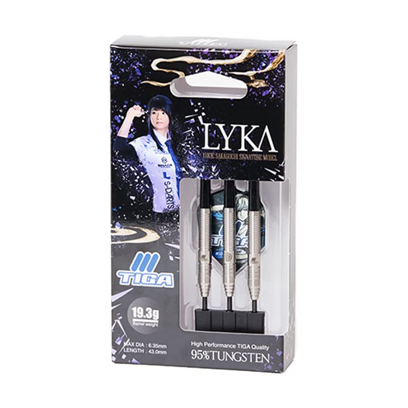 TIGA LYKA Yukie Sakaguchi Player Model Tungsten Hard Tip (LYKA 95%) Darts, 19.3g (tid1071)