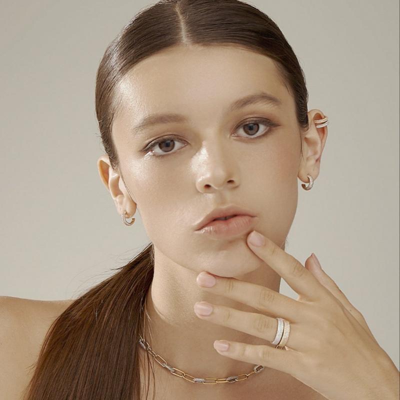 Tani By mineTani Harper Pave Ear Cuff Ms1e301o
