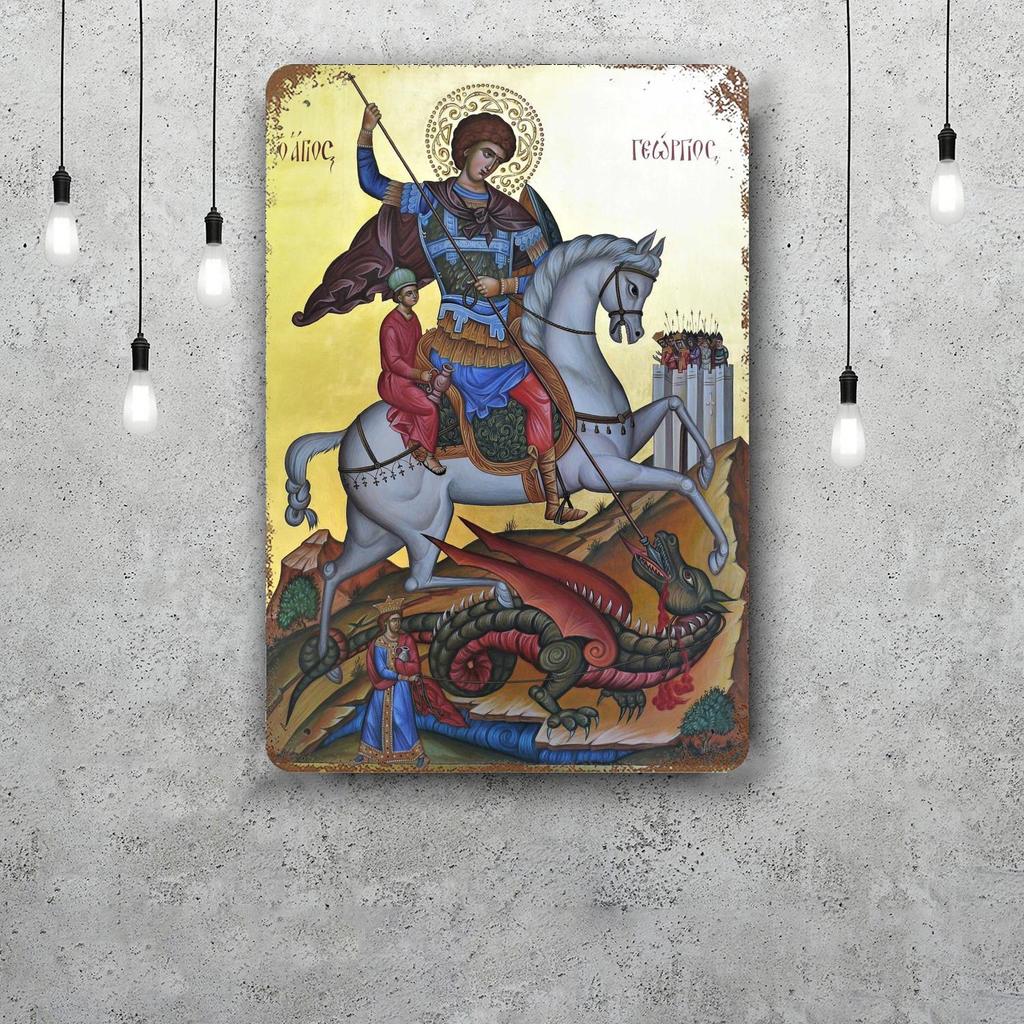 Saint George Funny Bar Metal Sign Retro Plaque Vintage Sign Alcohol Drinker Pub Club Man Cave Kitchen Wall Decoration