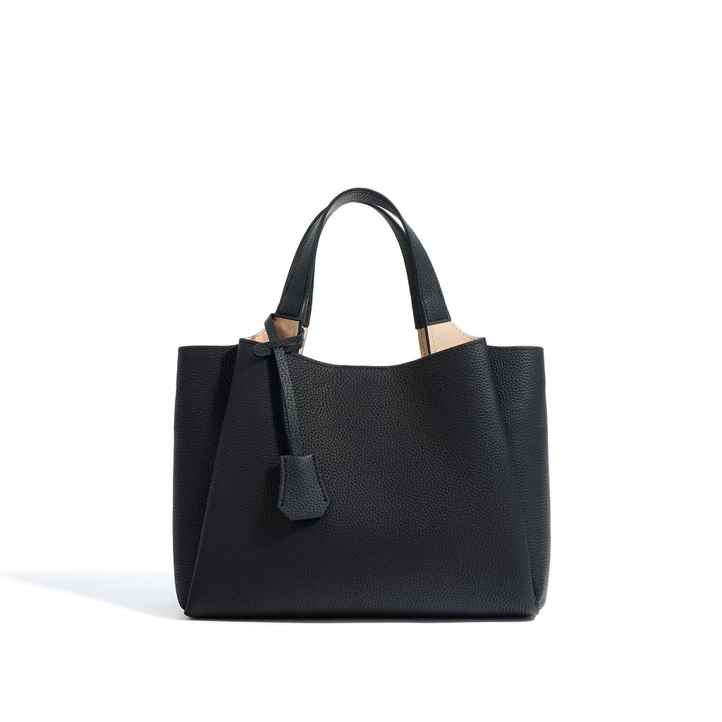 New leather women's tote bag, large bag, mom bag, simple commuter handbag, shoulder and crossbody bag