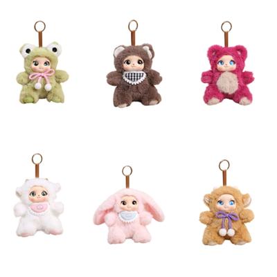 Fashionable Plush Doll Keychain In Sitting Pose 16cm Long Fashion Backpack Charm For Personalizing Keys And Bags