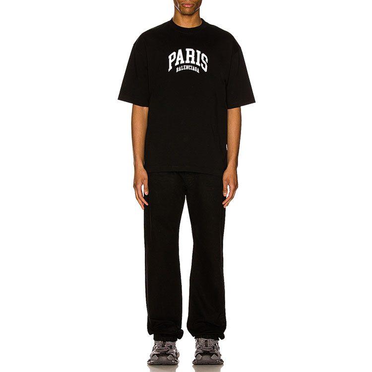 Balenciaga Mens Cities Paris Medium Fit T shirt 612966TLVL71070
