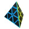 3x3 Carbon Fiber Sticker 3layers Pyramid Magic Cube Puzzle Toy Children Kids Educational Gift Toy
