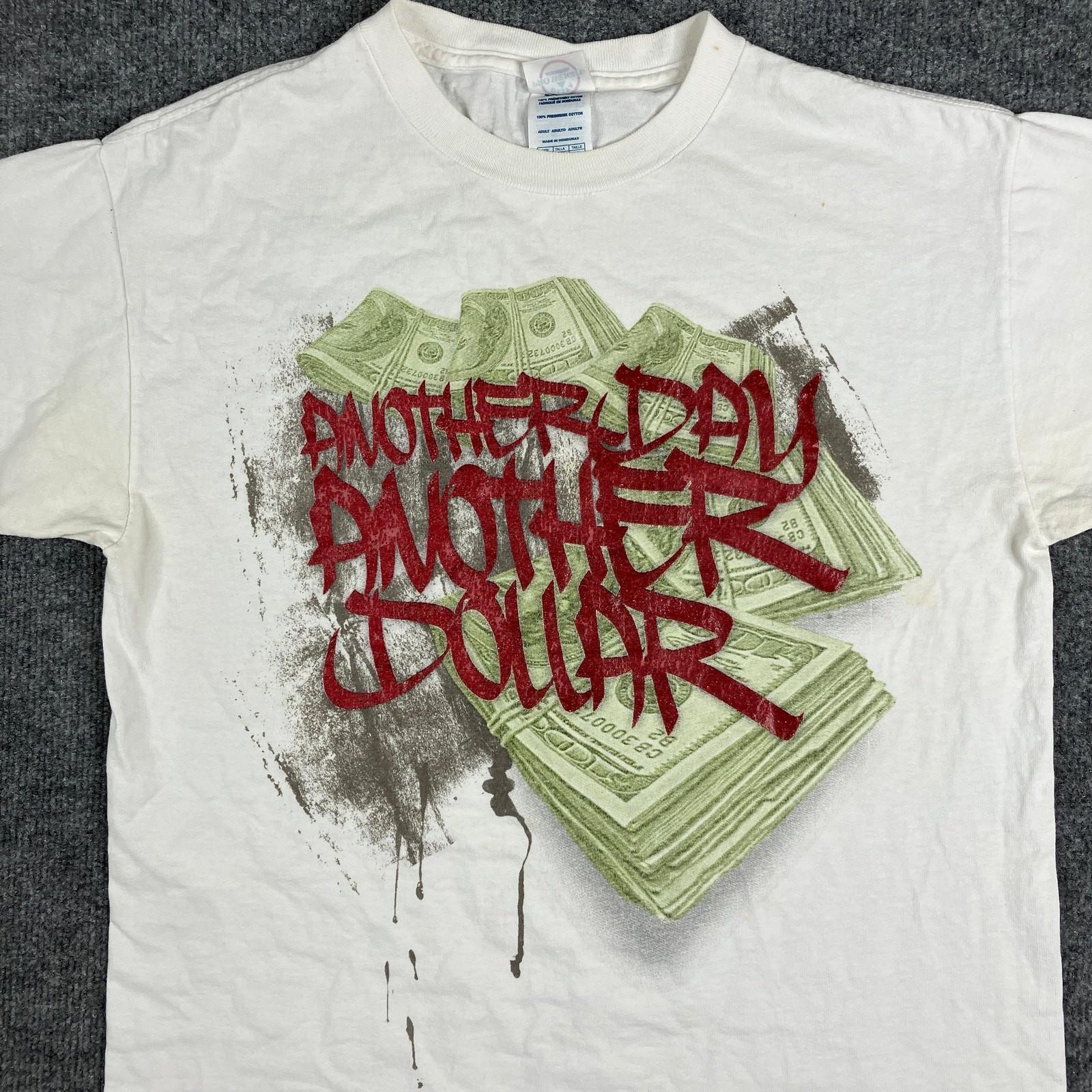 Delta Pro Weight T-Shirt Mens Size M White Another Day Another Dollar Tee XXXXL