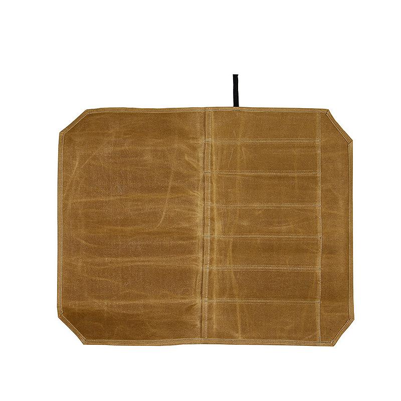 Bolsa enrollable para cuchillos con 7 ranuras, gran capacidad, fácil de transportar, impermeable, portátil, organizador de cuchillos de cocina, bolsa de almacenamiento