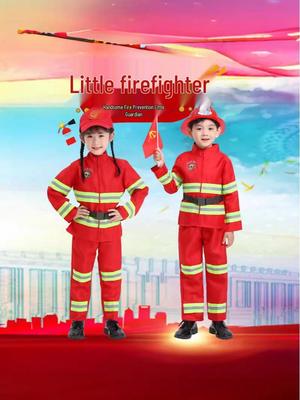 Ensemble de costume de pompier pour enfants pour l'expérience professionnelle et les représentations