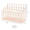 Nordic Iron Art Three-Grid Desktop Bookshelf and Magazine Rack