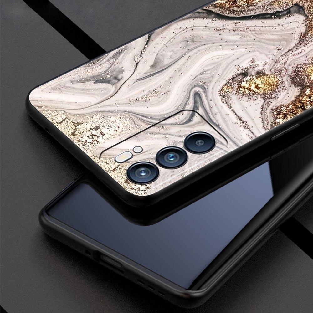 Vintage Marble Phone Case For Oppo Reno 13 12 11 10 7 F Find X5 X6 A98 A80 A79 A78 A57 A54 A31 A17 Pro 5G Soft TPU Cover Fundas