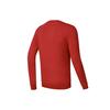 Fila Striped Logo Print Sports Knit Sweatshirt Men Sweatshirt Red A11M311209F-RD