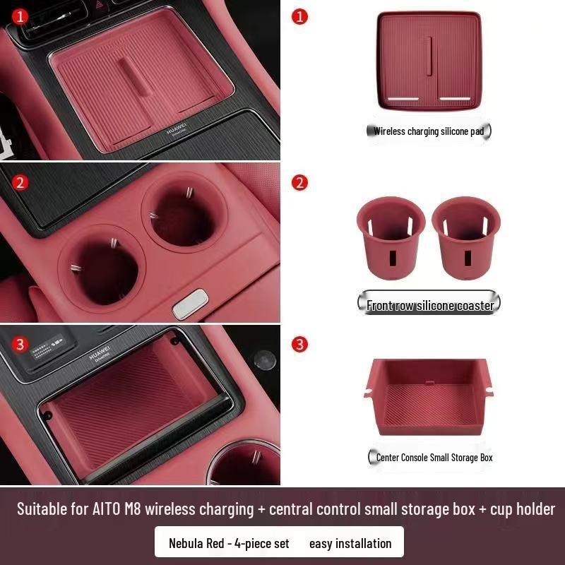 AITO M8 Wireless Charging Anti-Slip Silicone Pad for Car Interior