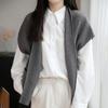 Navava Women Soft Plain Knit Vest Cardigan Nk3585