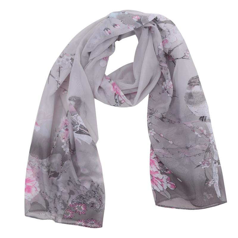 Summer Chiffon Scarf Butterflies Scarves Women's Scarf Long Shawl Spring Chiffon Infinity Scarf Foulard Hijab Scarf 150*40cm NEW