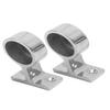 2PCS Stanchion Hand Rail Fitting 316 Stainless Steel Mirror Polishing Rustproof for Boat Yacht Marine