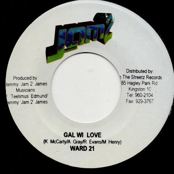 

7inch Record WARD 21 - Gal Wi Love NONE Jam 2 Records Jamaica Reggae, Ska & Dub Used