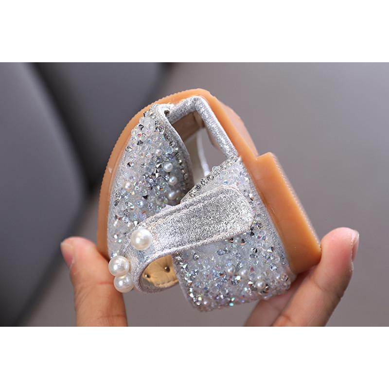 Summer Korean-style New Girls' Princess Single Shoes Leather Shoes Rhinestone Small/medium/large Children's Dance Performance Shoes