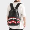 Cartable marque tendance sac à dos gueule de requin hommes cuir PU grande capacité sac à dos étudiant cartable loisirs voyage sac pour ordinateur