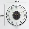 Tempered Glass Wall Clock Nordic Living Room Furniture Clocks Interior Silent Decoration Wall Clock Modern Accessories Clocks