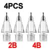 Pencil Nibs for Apple Pencil 1st 2nd Generation Needle Tube Damping Mute Wear-resistant Elastic Stylus Pen Tips for iPencil 1 2