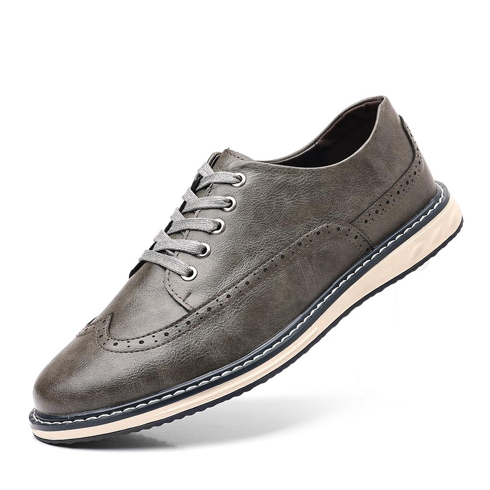 Fashion New Casual Business Men's Solid Color Oxford Shoe Fashionable And Breathable Driving Shoe Comfortable And Anti - Slip Flat Shoes