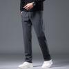 Men's fleece pants casual men's sweatpants loose straight sports pants autumn and winter warm trousers solid color versatile