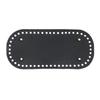 Material Handmade Bottom With 11 Holes Crochet Bag Long Bag Bottom PU Leather Bag Accessories for Knitted Bag