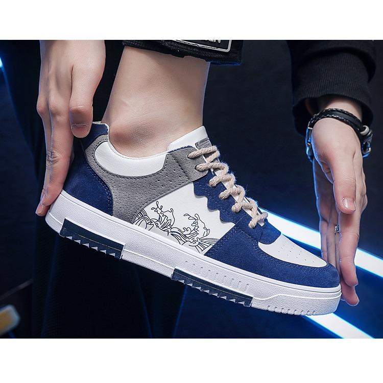 Men's Shoes Summer Breathable Small White Shoes Men's Trend All Matching Cloth Shoes Thick Sole Sports Casual Board Shoes Fashion Shoes