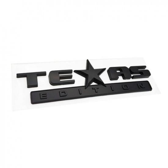 Raised Emblems TEXAS EDITION Gloss Black 3D for Chevy Silverado Stickers 3 Packs