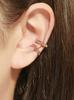 Minimalpiercing 14K Dot Chain Ear Cuff Clip-On