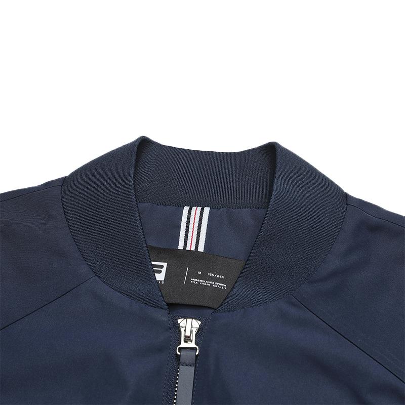 Fila Tennis Fashion Minimalist Classic Retro Sports Casual Comfortable Warm Loose Short Cotton Jacket Women Jackets Sky-Blue A11W613904FBU